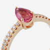 Lemelé-lemelecph-diamond-ring-diamant-ring-pink-tourmaline-pear-cut-18k-18karat-gold-guld-zoom