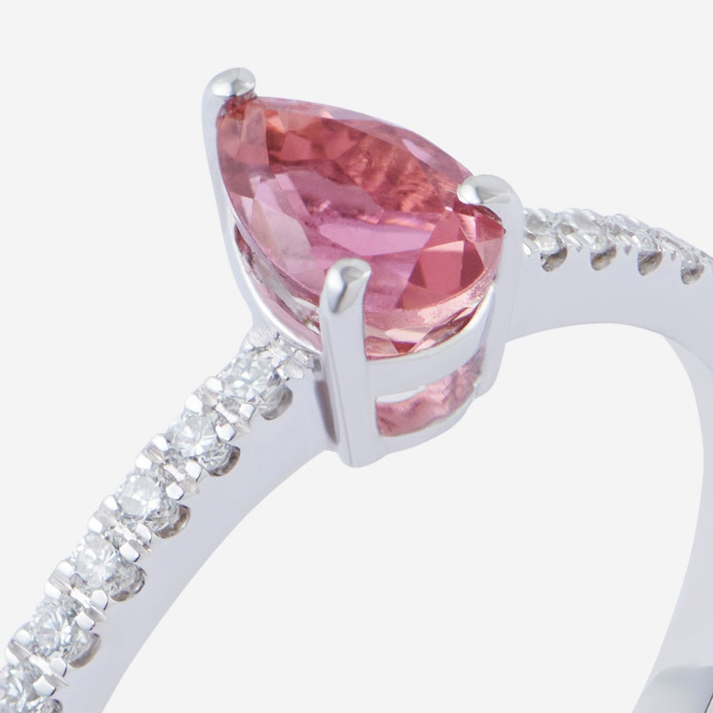 Lemelé-lemelecph-diamond-ring-diamant-ring-pink-tourmaline-pear-cut-18k-18karat-whitegold-hvidgul-zoom