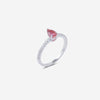 Lemelé-lemelecph-diamond-ring-diamant-ring-pink-tourmaline-pear-cut-18k-18karat-whitegold-hvidguld